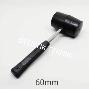 PALU KARET BESAR GAGANG BESI 750 GRAM DIAMETER 60 MM -PALU KACA