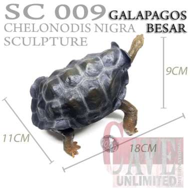 Replika patung tortoise Cherry head cherryhead CH kura kura darat GALAPAGOS
