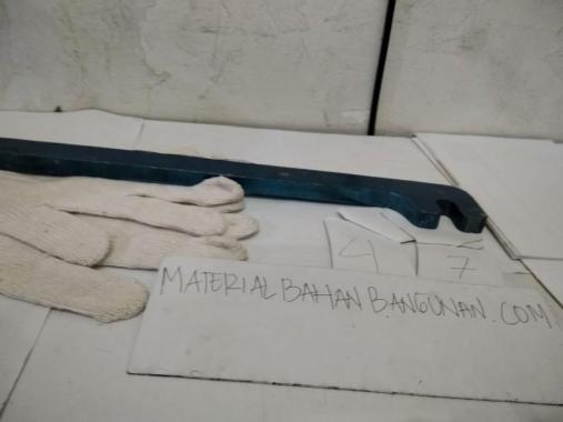 SARUNG TANGAN 5 BENANG PUTIH KUNCI BESI PLAT BIRU 8 MM PANJANG 40 CM
