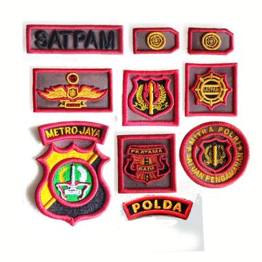 1 Set Atribut Bordir Satpam Terbaru PDH – Atribut Satpam Lengkap Mulyocreative