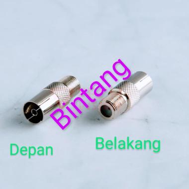 Jack Tv Drat Female F To Tv Connector Antena Tv Cewek Betina