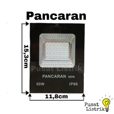 Lampu Sorot LED 50 Watt Pancaran Lampu Tembak LED Lampu Sorot LED 50W Putih