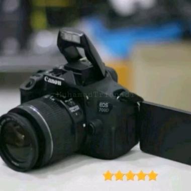 Camera Kamera DSLR Canon Eos 700D Lensa 18-55mm Hitam Murah