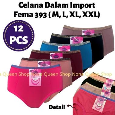 LUSINAN (12pcs) CD FEMA 393 celana dalam wanita XL