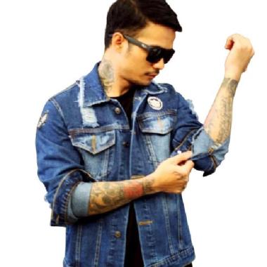 Jaket Jeans Denim Pria Biobliz Biowash Retro Not Levis kode 5 XL