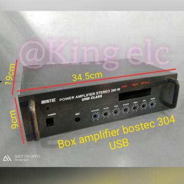 BOX AMPLIFIER STEREO BOSTEC 304 USB PLUS BUBBLEWRAP