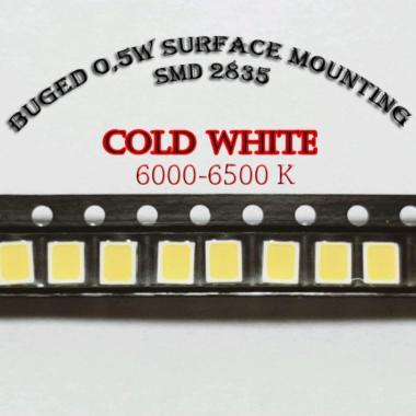 Lampu HPL 0,5W 3V SMD 2835 LED STRIP PART Cold White