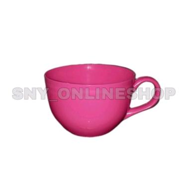 Gelas Gagang / Gelas Plastik / Cangkir Plastik / Mug Plastik Pink