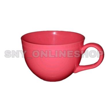 Gelas Gagang / Gelas Plastik / Cangkir Plastik / Mug Plastik Merah