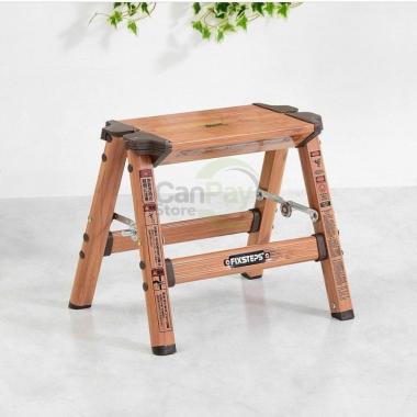 Fixsteps Tangga Aluminium 1 Step Motif Kayu Tangga Lipat Tangga mini
