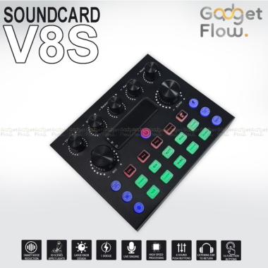 Sound Card Soundcard V8 V8S Recording live Stream Karaoke Smartphone