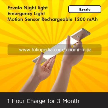Ezvalo Youpin Night Light Lampu Emergency Malam Rechargeable Minimalis FULL SET WHITE