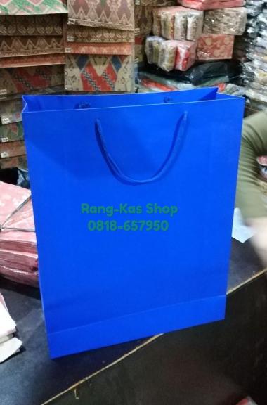 Paperbag BIRU Folio karton Duplex Tebal