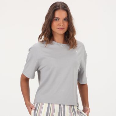 VOLCOM GST DOUBLE NECK Kaos Wanita XS Grey