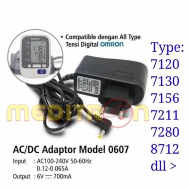 Adaptor Tensimeter Omron Tipe 8712 7211 7120 7130 7156 7280 Original