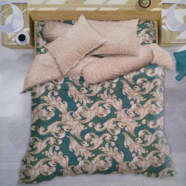Bedcover Set- Sprei- Bedcover My Love Motif Baru Ukuran 160X200 Hijau avanti