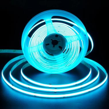 Lampu Led Strip Cob Dc12V 1500Led Per 5Meter Strip Light Cob Ip33 ice Blue