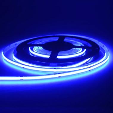 Lampu Led Strip Cob Dc12V 1500Led Per 5Meter Strip Light Cob Ip33 Biru / Blue