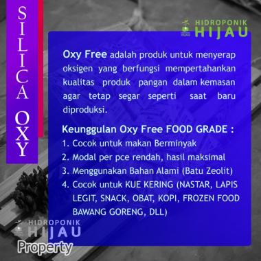 1 KG SILICA GEL OXY FREE FOOD GRADE KEMASAN 2 GRAM