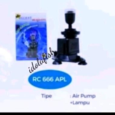 mesin pompa air + lampu bisa rubah rubah warna recent rc 666 APL