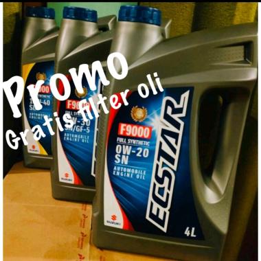 Oli SUZUKI ECSTAR 0W-20 SN F9000 / 4liter (Gratis filter oli)