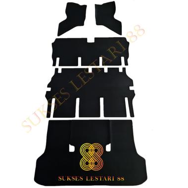 Karpet Mobil Suzuki APV Arena Luxury Full Set - Type Jahit Hitam