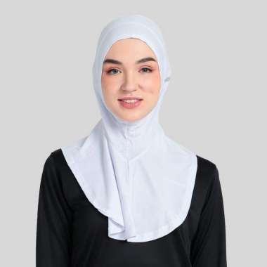 Hijab Fit Sport Jilbab Instant Kerudung Olahraga Running & Renang Ori White