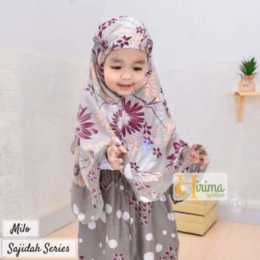 Mukena anak murah | mukena adem bahan rayon untuk umur 7 tahun Milo Sajidah