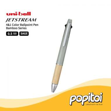 Uniball Jetstream 4&1 Bamboo Series Multi Pen Ballpoint Uni Ball SAGE