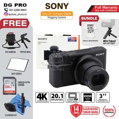 SONY ZV-1 Kamera Digital Pocket Vlog Vlogger Compact ZV1 PAKET STANDARD WHITE STANDARD