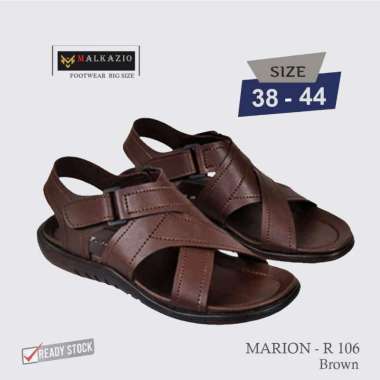 Bossindo - Straps Marion | Kulit Asli | Sandal Casual Formal Pria Bapak-Bapak 44