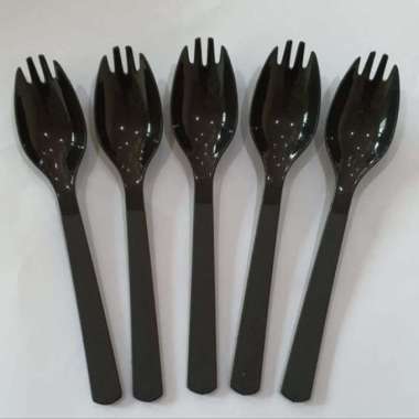 Half Fork 2 in 1 / Sendok Garpu Plastik 2 in 1 / Sendok Plastik 2 in 1