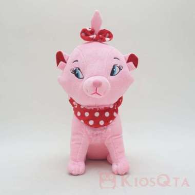 boneka kucing marie cat pink syal pita polkadot medium SEP