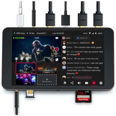 Yololiv Yolobox Portable Multi-Camera Live Streaming Switcher Monitor