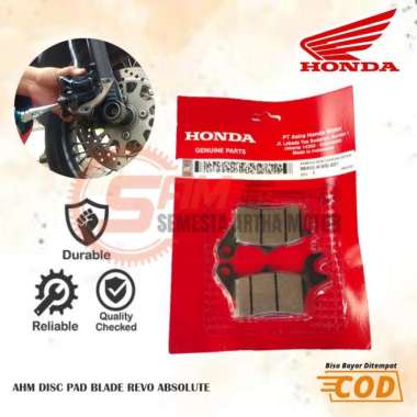 Kampas Rem Depan AHM Honda Blade Revo Absolute Disc Pad Motor Cakram