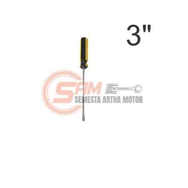 Obeng Color Line Kenmaster 3 4 5 inci (+) Plus (-) Minus Kembang 3inci (-) minus