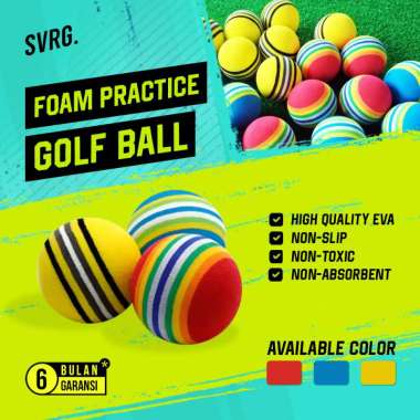 SVRG. Foam Golf Ball Practice - Bola Golf Busa untuk Latihan 1 Pcs Blue