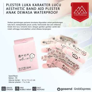 20pcs Plester Luka Karakter Pembalut Luka Tahan Air Hansaplas Band Aid MOUSE