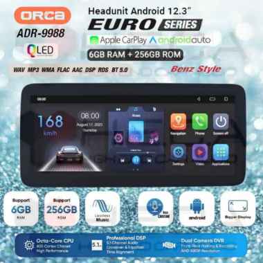 ORCA EURO Series 6/256 Benz Style 12.3" ADR-9988 Head Unit Android 2K