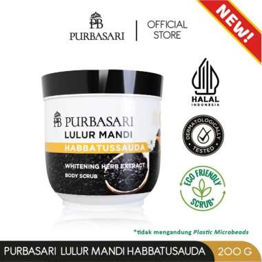 Purbasari Lulur Mandi 100gr - Lulur Badan Purbasari Habbatussaudah