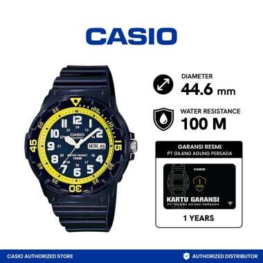 Casio Analog Watch MRW-200HC-2BVDF - Jam Tangan Pria - Biru Blue