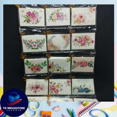 Kartu Ucapan Motif Kembang 9x6,5 Isi 5pcs - 5967