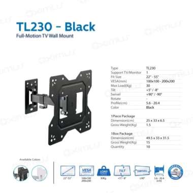 Bracket TV Breket Oximus TL230 Bracket Swing 22-55"