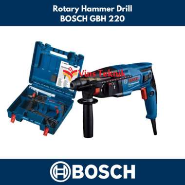 Mesin Bor Bobok Beton Bosch GBH220 SDS Plus Rotary Hammer 22mm GBH 220 ~ GBH220+KIT