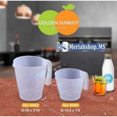 GELAS UKUR / GELAS TAKAR 1000ML & 500ML GOLDEN SUNKIST TEKO UKUR JUG PITCHER Takaran FOODGRADE BPA F