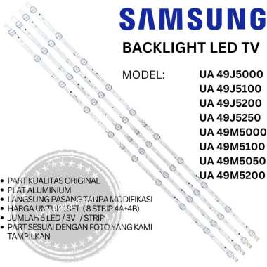 BACKLIGHT LED TV SAMSUNG 49 INCH UA 49N5000 49N5000AK AK 3V