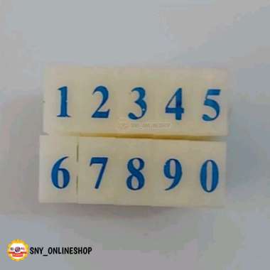 Stempel Angka Stempel S5 Karet Model Angka Bongkar Pasang 10 Digit
