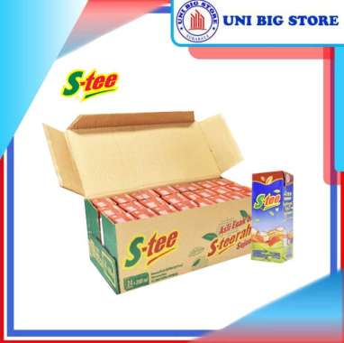 S-tee STee Teh Kotak Melati 200 ml x 24 pcs DUS Jasmine Tea