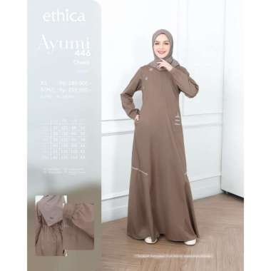 DRESS ONLY ETHICA ORIGINAL AYUMI 446 BLACK AYUMI 446 CHOCO GAMIS DEWASA GAMIS ETHICA GAMIS KELUARGA 