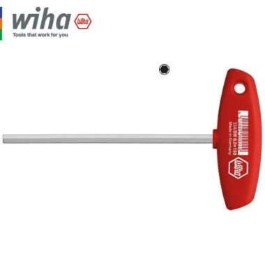 Kunci L Dengan T-Handle Magic Ring Berkualitas Merek Wiha 334 R 6 x 150